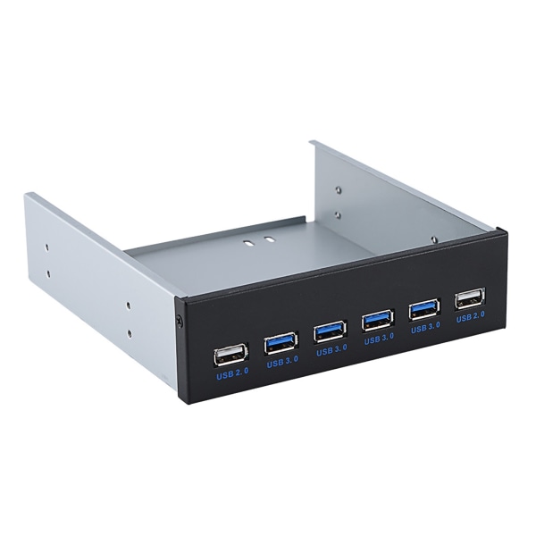 19 pin til 4 * USB3.0 + 2 * USB2.0 6 Interface Metal Frontpanel USB Hub