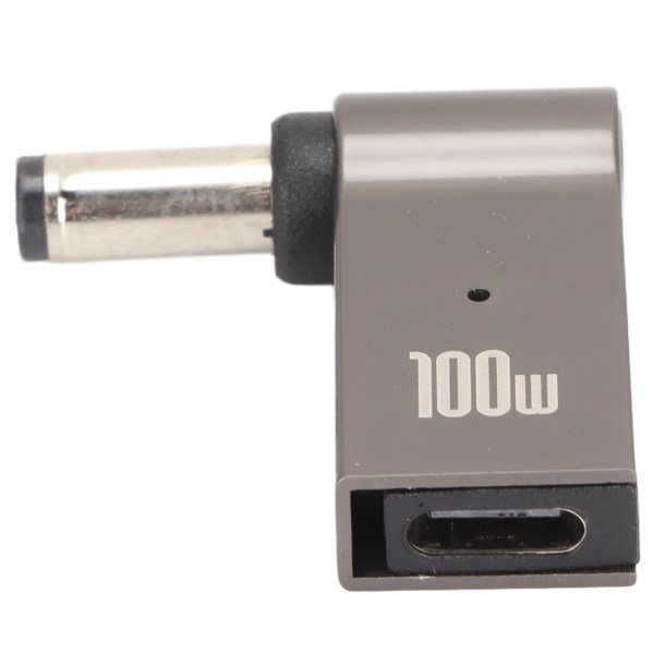 Kannettavan tietokoneen laturisovitin PD USB Type C naaras I-DC-sovitin 100w alumiiniseos kyynärpää kannettavan tietokoneen power 5,5x2,1 mm