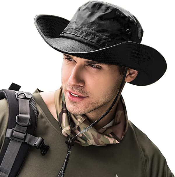 Unisex solhatt — Bucket Hat / Boonie Hat UPF 50+ (vikbar, UV-resistent)