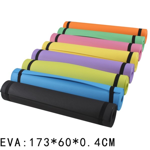 4MM Yogamatte EVA Sklifri Fitness Slim Yoga Hjemmetreningsmatter Treningsmatte for Pilates Treningsunderlag Treningsmatte