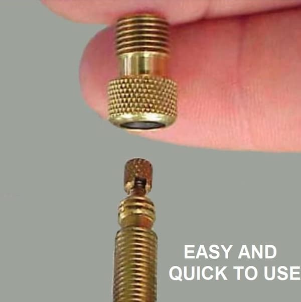 2-pack Presta ventil till Schrader adapter - Standard cykelpump eller luftkompressoradapter
