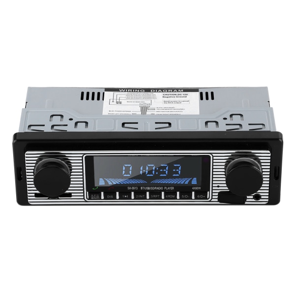Auto Bluetooth Radio Klassisk Auto Stereo MP3-musikspelare med USB Sd AUx FM InDash-huvudenhet (12V)