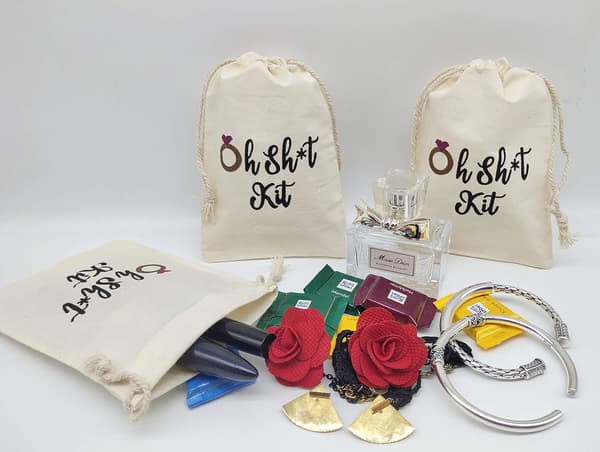 Pose med snøring, 10x15 cm, Bakis-Kit-pose, Oh SHT-Kit-pose