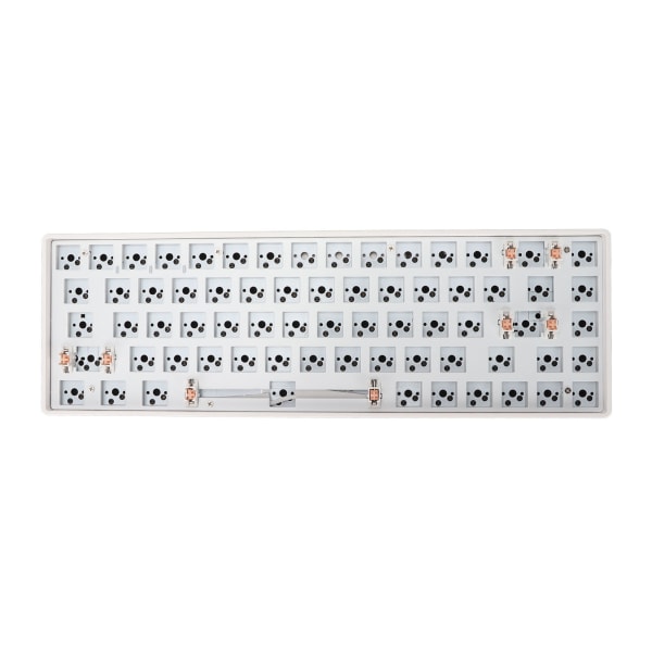DIY mekanisk tastatursett 68 taster 2.4G trådløs 65 prosent layoutbryter Hot swap Custom Gaming Keyboard Hvit