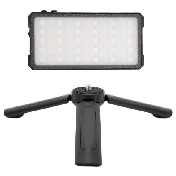 Manbily Camera Fill Light MFL-02 Fuldfarve RGB Video LED-lys 3000K-6500K med stativ til videofotos