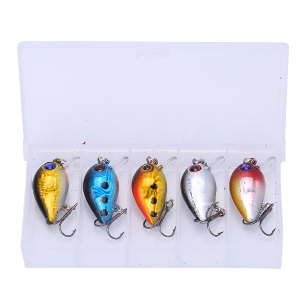 5 stk 3 cm 3D holografiske øjne Minifiskelokker Flydende Micro Bass Bait Crankbait Diskantkrog