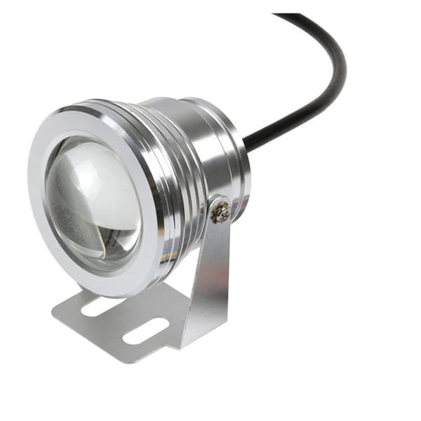 10W undervattens LED-spotlight, IP68, ytmonterad, 12V vit