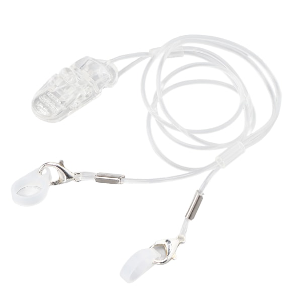Høreapparatholderclips Forhindrer at falde af mistet høreapparatfiksering Snorklemme til seniorer Gennemsigtig