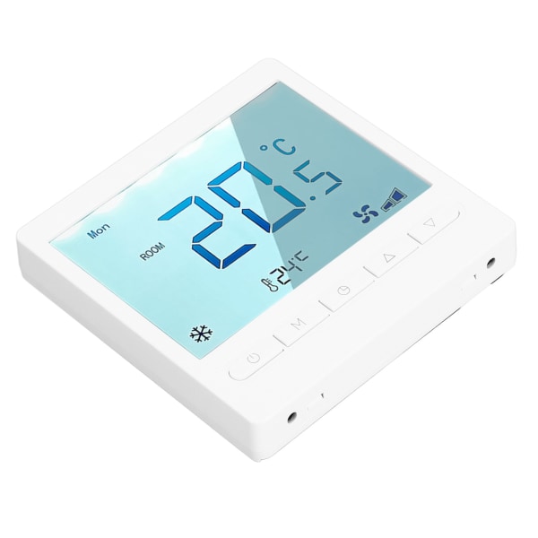 Programmerbar termostat Høj nøjagtighed LCD-termostat med stor skærm til stue Soveværelse Spisestue Hall AC230V