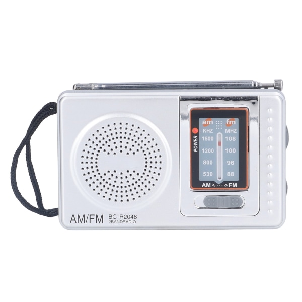 AM FM Radio Batteri Strømforsyning Vandtæt plastmateriale Bærbar radiomodtager til udendørs underholdning (BC-R2048)