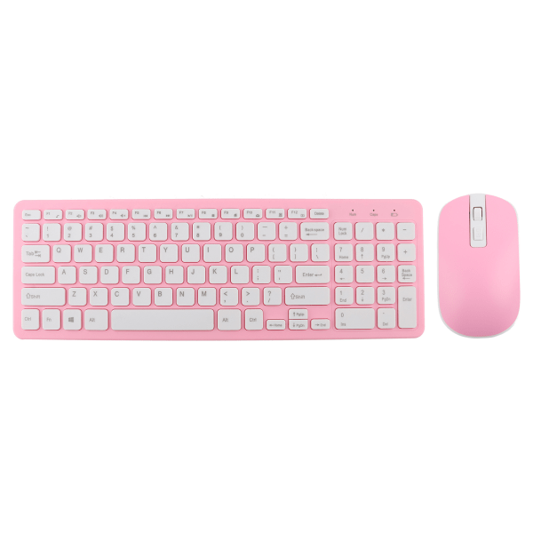 Trådløst mus- og tastatursett for kontor og gaming, for bærbar datamaskin, 3-trinns mikro-mottaker
