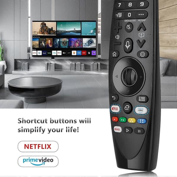 Typ A AKB75855501 Infrarød Erstatningsfjernbetjening til LG Smart TV Håndholdt Controller