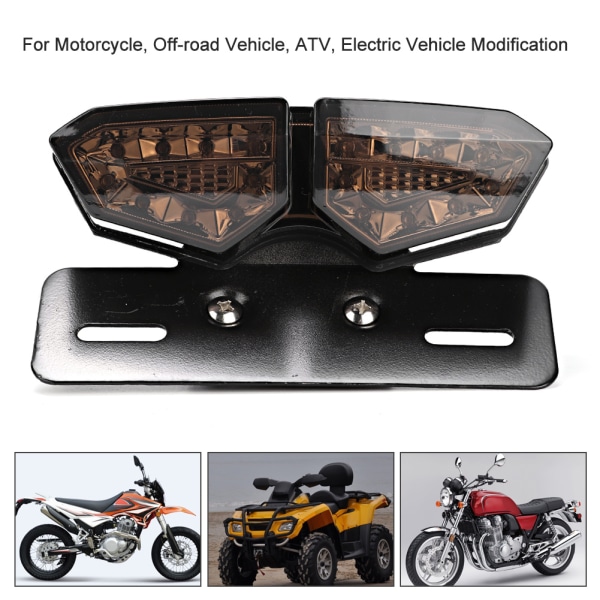 Retro multifunksjon motorsykkel baklys LED blinklys bak bremselys