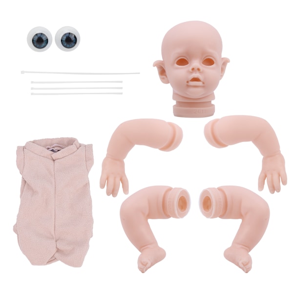 12 tums vinyl Reborn docka kit DIY omålad Reborn babydocka mögel set delar leksak vit 12 tum