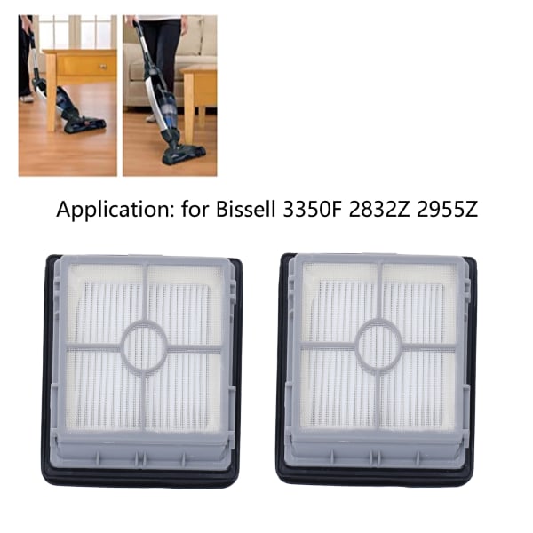 2 STK Støvsuger Skrubber Filterelement til Bissell 3350F 2832Z 2955Z 4. Generations X7