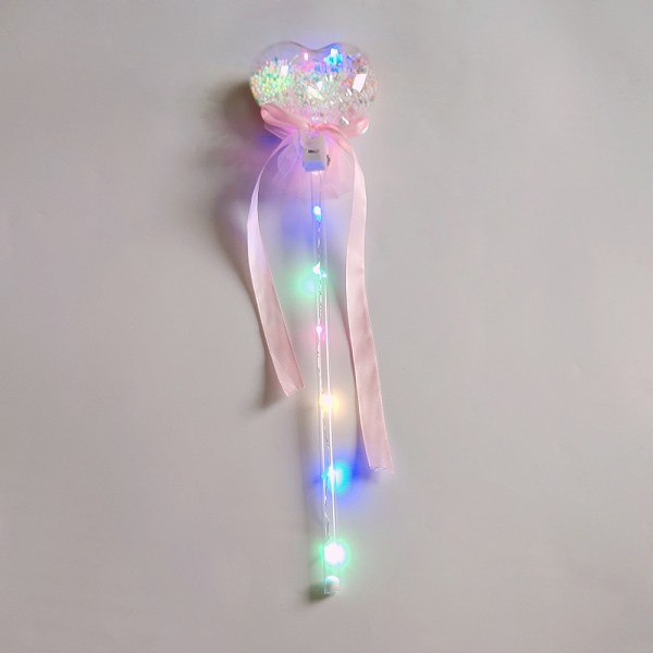 Barn LED Glow Wand Light Up LED Fairy Stick Toy Princess Wand Glow Sticks Födelsedagsfest gynnar hjärtform