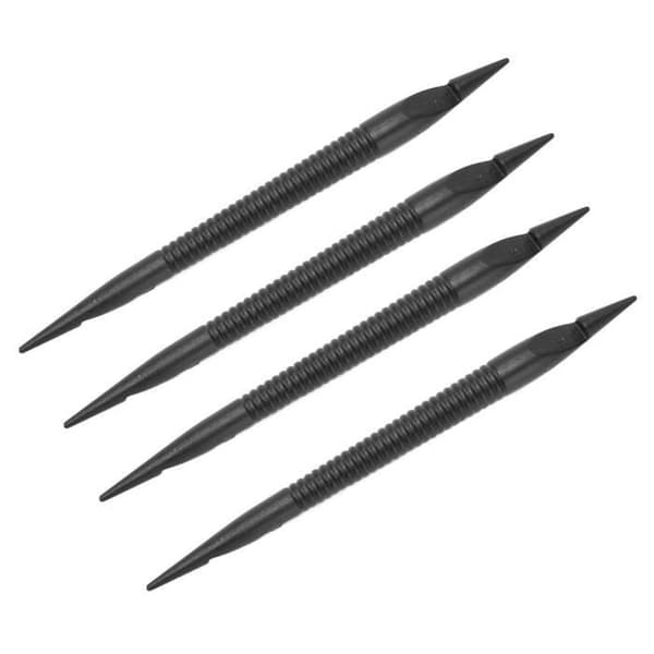 Dubbeländade dreadlock-virknålar - QIILU - 4 stycken - Ergonomiskt handtag - Vit