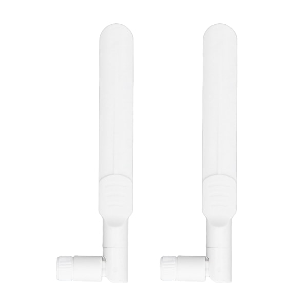 2 kpl. Kaikkisuuntainen antenni 2,4 GHz/5,8 GHz 2 taajuuden WiFi-reititin SMA-uros taitettava liimapuikko valkoinen