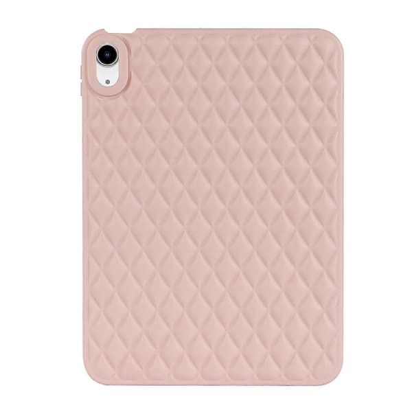 Anti-drop Protective Back Cover for iPad 10.9 (2022) Rhombus Pattern Soft TPU Tablet Case