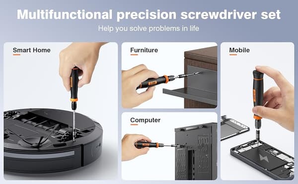 152-i-1 Precision Screwdriver Set Repair Tool for Electronics, MacBook, Laptop, PC, PS5, iPhone, Glasses, RC, Xbox