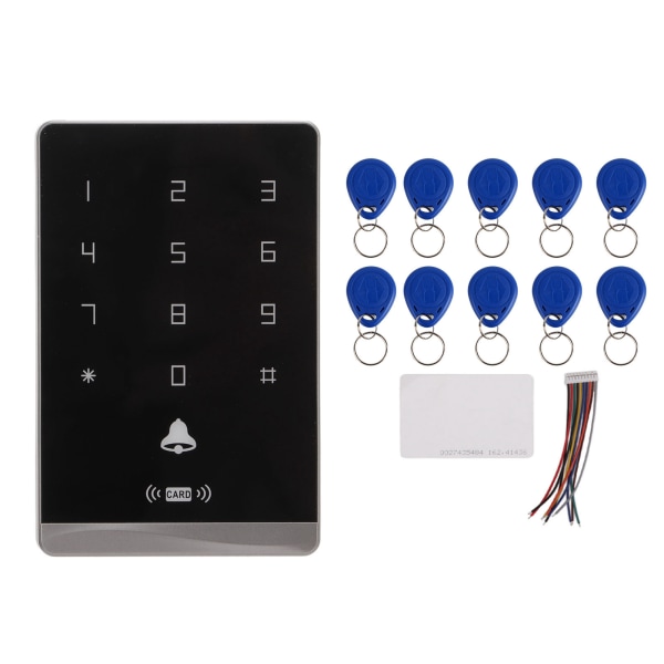 Tastatur Touch Access Control System ID-kort Bakgrunnsbelysning med ringeklokkeknapp for kontorbygg boliger
