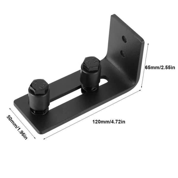 Dörrguide - PZCC - Kolstål - Svart - 120x65x50mm - Justerbar