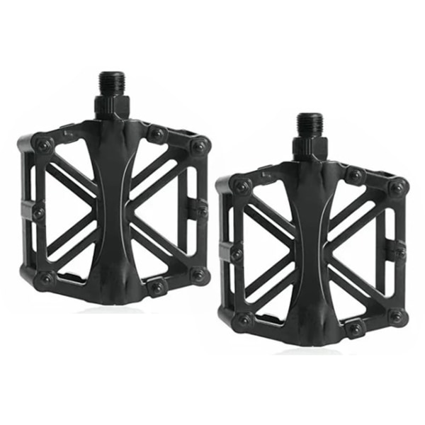 2 stk. Cykelpedaler i aluminiumslegering til mountainbike, racercykel, sorte reparationsdele og tilbehør
