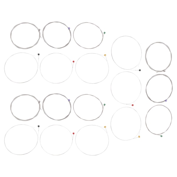 18 st elektriska gitarrsträngar Nickellegering kulände lindad Vanligt ljus för gitarristRX17