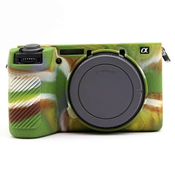d0o Tekstureret Etui til Sony A6700 Anti-ridse Silikonebeskyttelse Kamera e7M Etui - Camouflage