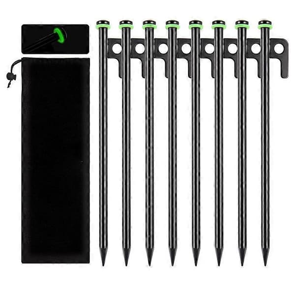 12 tommer kraftige teltplugger, PCS teltplugger metall