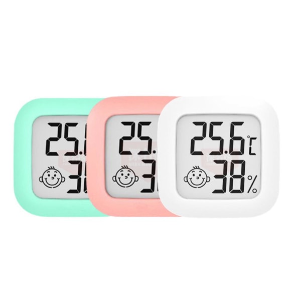 3-pakke LCD digitalt termometer Hygrometer Innendørs rom Elektronisk temperatur fuktighetsmåler sensormåler værstasjon for hjemmet