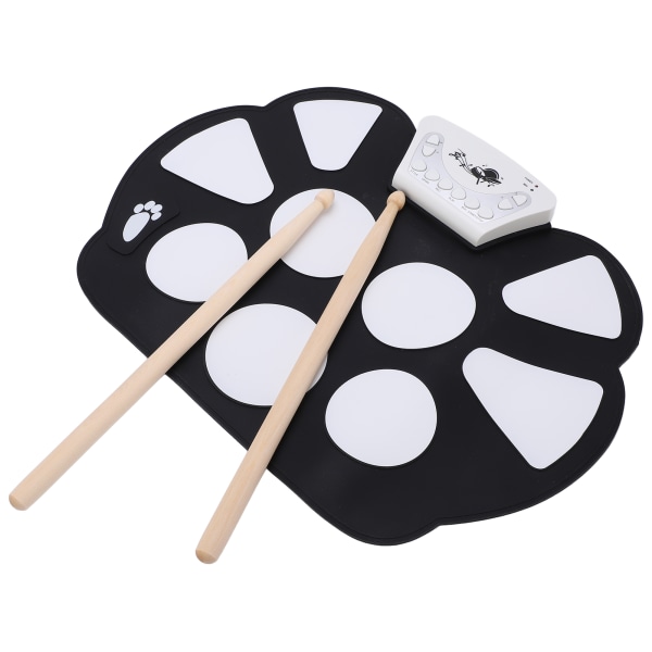 Roll Up Drum Kit 9 Pads Bærbare elektroniske trommesæt Trommer Øvelsesunderlag til begyndere børn