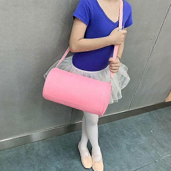 1st Practical Simple Single Shoulder Bag Versatile Oxford Cloth Dance Bag (Pink)