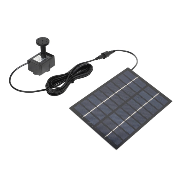Solcelledrevet vandpumpe sæt 9V 1.8W nem montering anti-tilstopning mesh solcelledrevet dam pumpe med dyser til have pool dekoration
