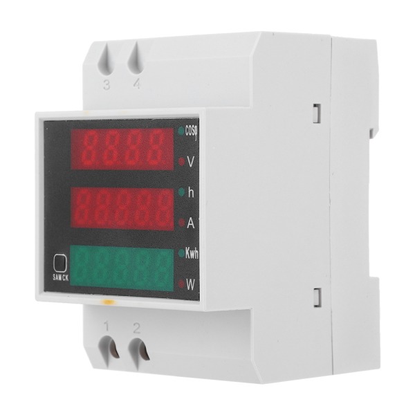 D52-2047 multifunktionel elmåler digitalt display strømspænding effektfaktormåler AC200~450V-1 stk.