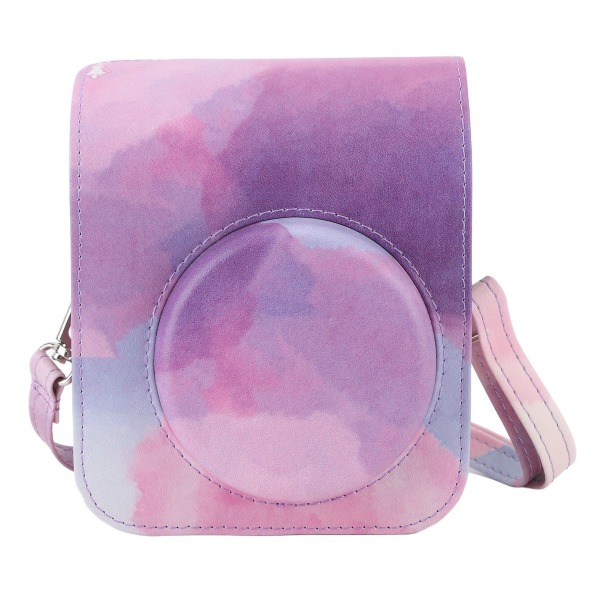 Instant Camera Protective Bag Justerbar skulderstropp for Fujifilm Instax Mini 12-kamera Dreamy Pink