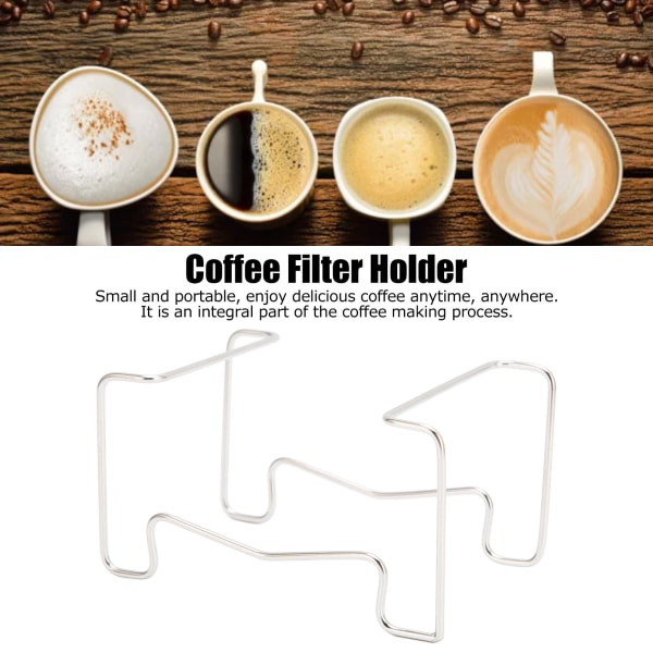 Bærbar kaffedryppfilterposeholder for hjemmekjøkken kafébar
