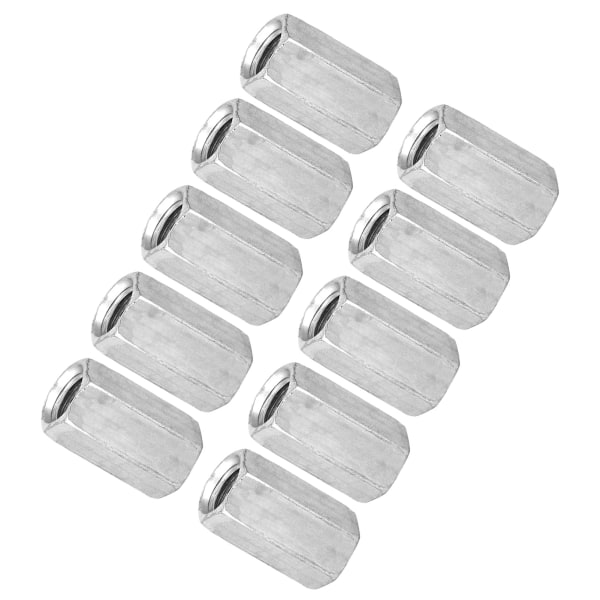 10 stk. M8 Lang Stangmøtrik Hex Hexagonal Bøsning Møtrik Afstandsstykke Gevind Fastgørelseselementer (M8*20)