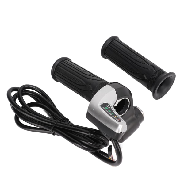 1 Par Elektrisk Cykel Gasreglage Universal Elektrisk Scooter Wire Twist Gasreglage med LED-Display och Strömbrytare Accelerator 36V
