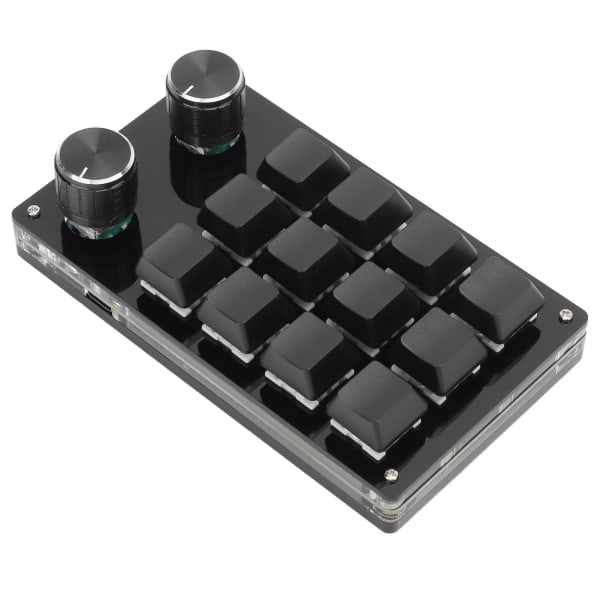 Enhånds Makro Mekanisk Tastatur 12 Taster Multifunktion DIY Programmerbar Tastatur til Office Gaming Lab