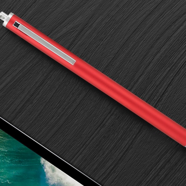 Stofhoved Stylus til Samsung Tab/LG/Huawei/Xiaomi smartphones og tablet til iPad 2018 (rød)