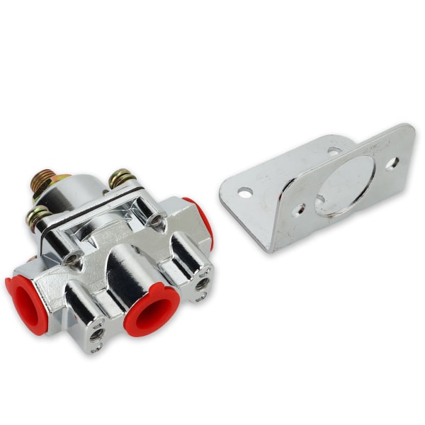 Bränsletrycksregulator i zinklegering 1‑4 PSI 3/8in NPT-port 12‑804 för Edelbrock-förgasare