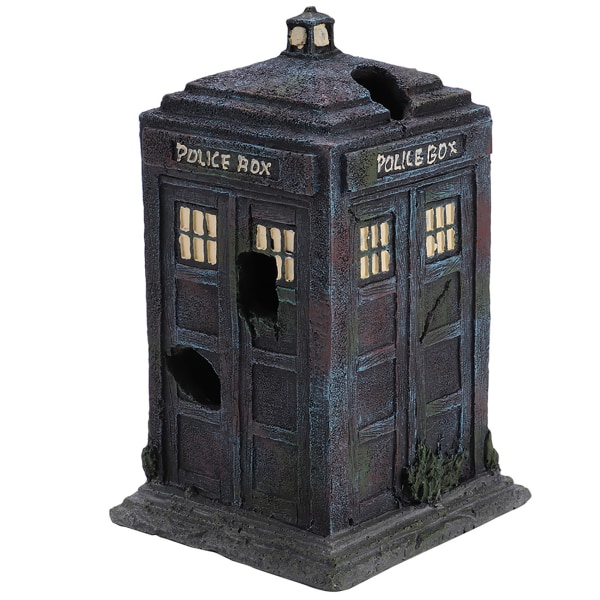 Holdbar Simulering Resin Sentry Box Aquarium Ornamenter Dekor Tilbehør