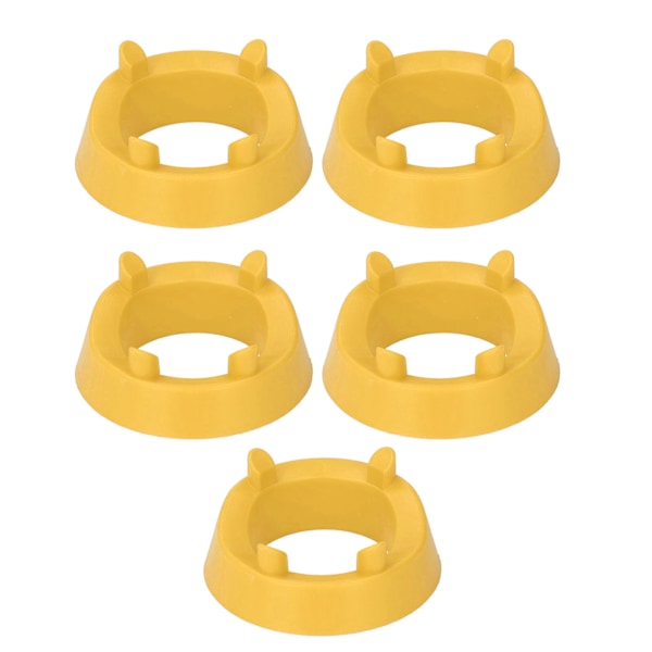 5 stk Runde Bold Display Stativ Plast Bold Holder til Fodbold Basketball Volleyball Rugby Gul