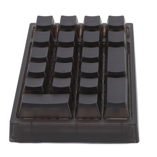 21 taster numerisk tastatur RGB bakgrunnsbelyst ergonomisk lite mekanisk numerisk numerisk tastatur for bærbar datamaskin Svart