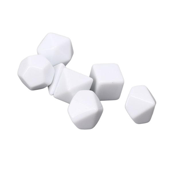 14 kpl Tyhjiä Noppaa DIY Lautapeli Monimuotoinen Polyhedral Puzzle Tyhjä Noppasetti Lautapeli Numeroiden Opetukseen