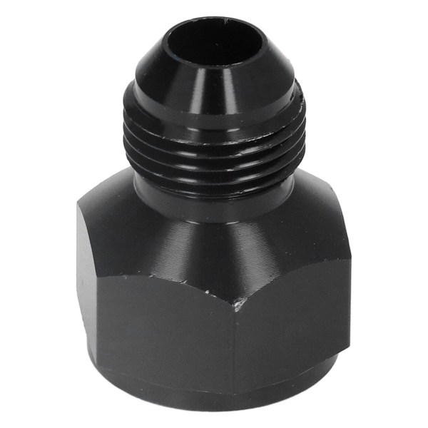 Rörreduceradapter rak AN10 hona till AN8 hane aluminiumlegering svart passning
