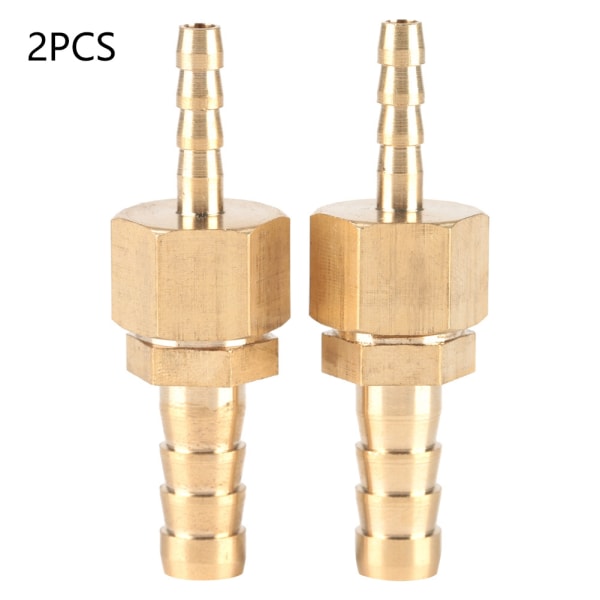 2 stk. 4--6mm messing fittings slange barb hale reducer reduktionsprop stik