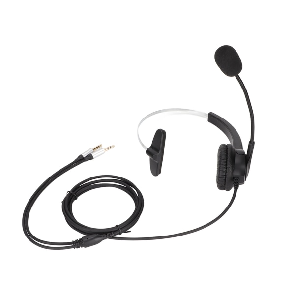Onlinekurs- och callcenterheadset - mono, brusreducering, dubbel 3,5 mm-kontakt, on-ear datorhörlurar