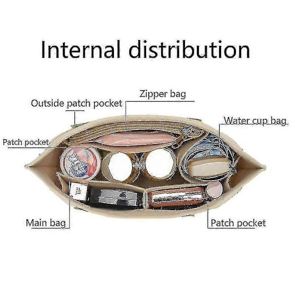 Longchamp Handväska Foder Väska Filtinlägg - Bärbar Handväska Organizer B stil2 LB stil2 LL L B style2